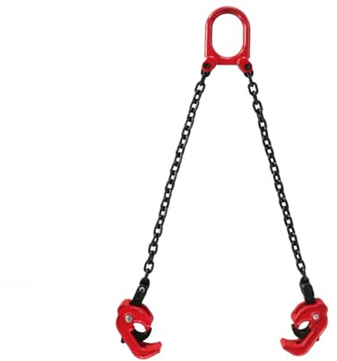 Abrazadera Vertical para bidones, Separador de Gancho para bidones de Alta Resistencia, Eslinga de Cadena de Acero, Agarre Seguro para bidones de plástico/Metal (Estilo 4)