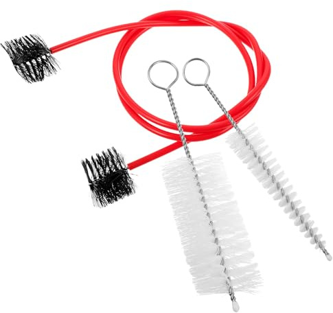 COOPHYA Klarinettenmundstückbürste und Saxophon Schalllochbürste Reinigungsset aus Kunststoff mit Edelstahlgriff für Effektive Reinigung und Tragbares Design 1 Satz für Musiker