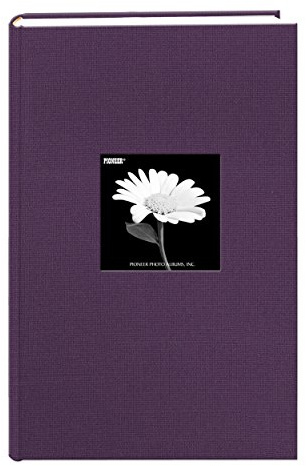 Fabric Frame Cover Photo Album 300 Pockets Hold 4x6 Photos, Wildberry Purple