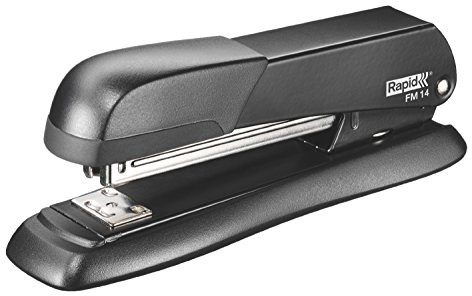 Rapid FM14 Full Strip Stapler, 25 Sheet Capacity, Stapling, Tacking and Pinning, Ergonomic Design, Metal Body, Black, 5000278