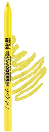 L.A. Girl Shockwave Neon Eyeliner, wasserfest, bis zu 16 Stunden Brenndauer, cremige Gel-Formel, Augenärztlich getestet, ohne Parabene, Screamin, 1 Stück