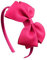EROSPA® Haar-Reif mit Schleife - Haarschmuck Kinder Mädchen - Magenta/Rot