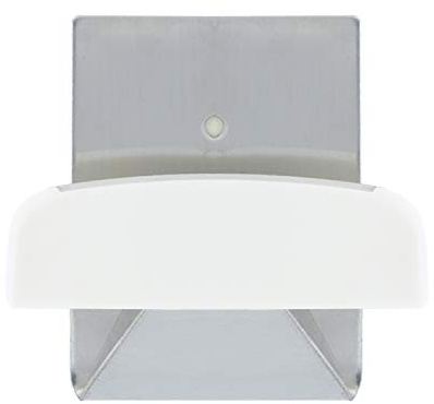 Colgador Percha Adhesivo Acero Inoxidable Color Metalizado/Blanco