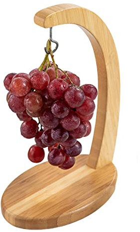 gaoqiao Banana Hanger, Banana Tree Stand, Banana Hook, Banana Holder Tree, Bamboo Banna Stand Hanger, Sturdy Display with Hook, Vegetables Storage Rack