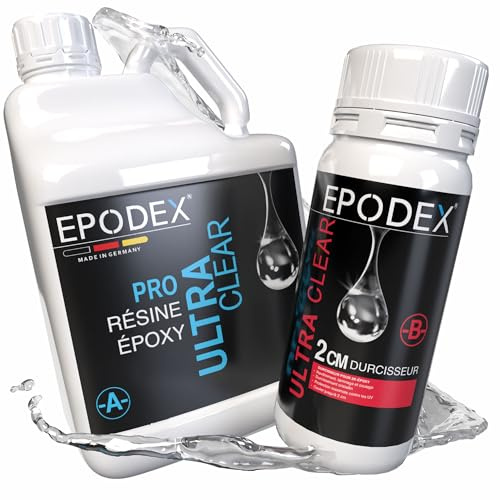 EPODEX Resina Epossidica PRO 2cm, GREY - Transparent, 4,5kg