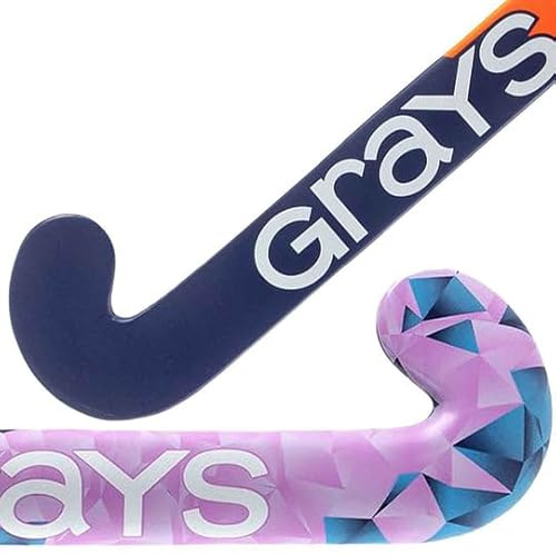 Longstreth Grays Aftershock - Bastone da hockey su prato in legno, profilo Ultrabow per principianti e giovani, ideale per giochi all'aperto, 66 cm