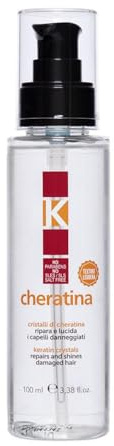 K-Cheratina, Cristalli Liquidi per Capelli, Siero Nutriente con Cheratina e Olio di Argan, Formula Leggera per Capelli Sottili, Senza Risciacquo, 100 ml