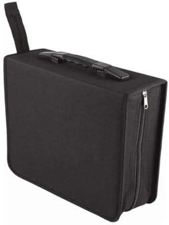 Custodia per CD Custodia per il trasporto di dischi 520 CD DVD portatile da viaggio CD Portafoglio protettivo con cerniera per auto CD DVD Borsa a portafoglio
