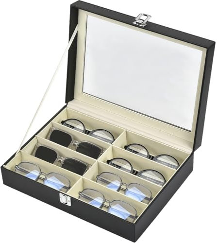 MVQPER Sunglasses Storage Box (Black)