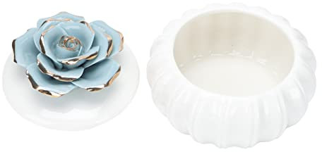 TOVINANNA Boîte De Rangement Élégante En Céramique Scellée Couvercle, Style Nordique, Pot De Conservation Pour Bijoux, Maison Et Décoration, Modèle Rose Bleuté, Taille Unique