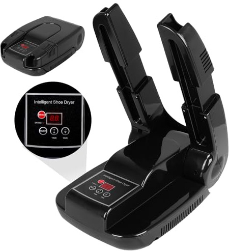 Thotvend Sèche-Chaussures Électrique avec Minuterie et Support Télescopique, Séchage Rapide 42°C, Élimine Odeurs et Bactéries pour Chaussures, Bottes, Gants, Casques, Idéal Randonnée, Ski et Famille
