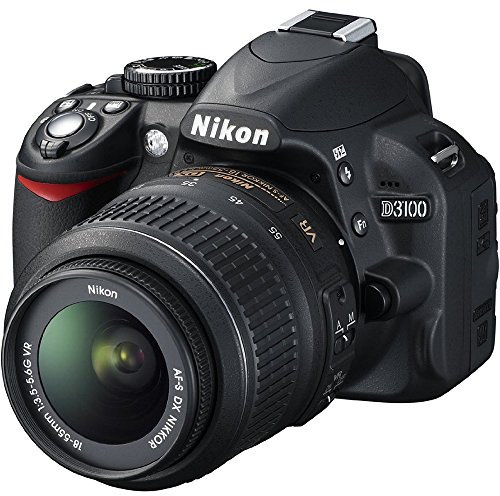 Nikon D3100 Digital SLR Camera with 18-55mm VR Lens Kit (14.2MP) 3 inch LCD (Renewed)