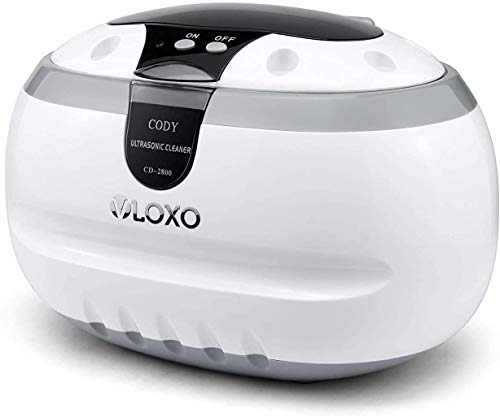 VLOXO Nettoyeur Ultrasons 50W, 42KHz Ultrasonic Cleaner Professionnel, 600ML Bac Ultrason avec Support et Panier pour Bijoux, Lunettes, Montres, Prothèses Dentaires, Tête de Rasoir