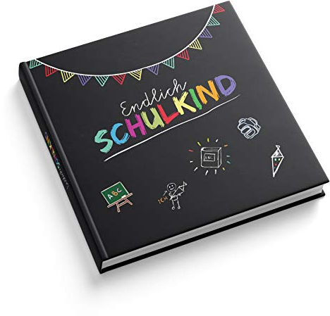 itenga Livre d'or pour le premier jour d'école, la rentrée des classes et la rentrée scolaire, album souvenir, 88 pages avec reliure cousue pour filles et garçons