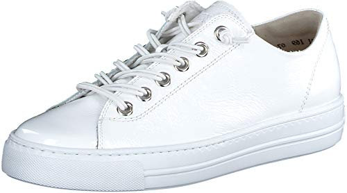 Paul Green Sneaker 4081-011, Lack/Brush, Weiß, Damen EU 6/39
