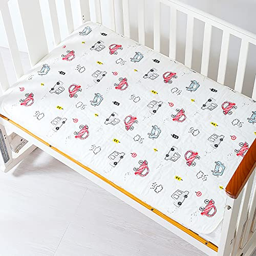 SONARIN Bambino Pannolini Tappetino,Impermeabile Traspirante Urina Pad Bambino Fasciatoio Riutilizzabile Portatile Cotone Tappetino per Cambio Materassino per Neonati 50x70cm(Macchina)