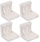 Porte-gobelet Réglable en Plastique ABS Support de Verre de Voiture Pliable Paquet de 4 Porte-gobelet de Bateau de Voiture de Camion Peu Encombrant (Blanc)