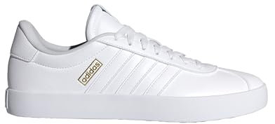 adidas Herren VL Court Shoes, Cloud White/Cloud White/Gold, 44 EU