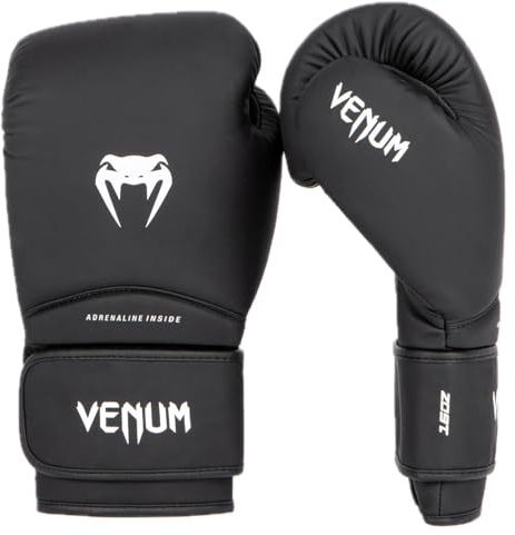 Venum, Contender 1.5 Boxhandschuhe, Unisex Erwachsene, 14 Oz, Schwarz/Weiß
