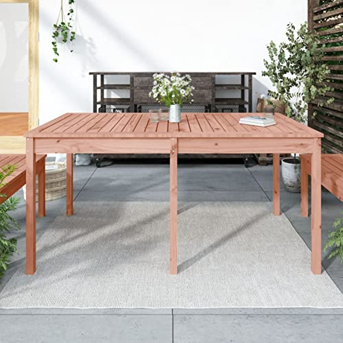 Chaduof Gartentisch, Buffettisch, Garten Esstisch, Multifunktionstisch, Terrassentisch, Picknicktisch, Spieltisch, Flohmarkttisch, 159,5x82,5x76 cm Massivholz Douglasie