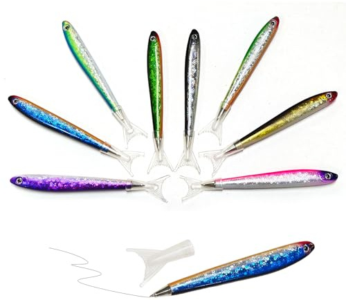 CHROMACRAFT 8 Penne A Forma Di Pesce, Penne Per Scrivere E Decorare, Articoli Di Cancelleria Creativi, Regali Per Studenti