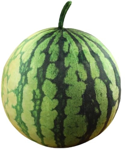 Ymxygz Almohada De Sandía De Peluche con Forma De Sandía, Bonito Cojín De Fruta Rellena, Juguete para Abrazar, Almohada Decorativa para Decoración del Hogar