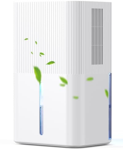 Deumidificatore 2700ML, Deumidificatore Casa, 7 Colori LED, Spegnimento Automatico, Sbrinamento, Timer 6/8/10H, Deumidificatores Portatile Silenzioso per Camera da Letto, Bagno,o (750ML/24H)