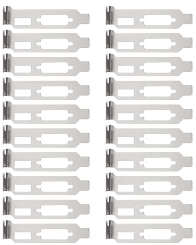 Toddmomy Copertura Slot Pci in Acciaio Bianco per Computer Mini 2u, Accessorio Deflettore per Ventilazione e Dissipazione Calore, 20 Pezzi per Slot Scheda Grafica