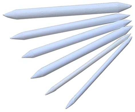 Healifty 18pcs Blending Stump and Tortillon Set White Paper Stumps Pencil for Sketching and Smudging Drawing Tools for Artists and Students