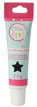 Cake Star Writing Icing, Tubes, Frosting Pens With Icings Ready To Use, Vibrant Colour, Create Edible Decorations & Your Own Personalised Messages & Designs - Black 25g