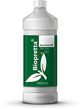 Biopretta Kunststoffreiniger 1000 ml Kraftreiniger für Kunststoff Fenster Rahmen Gartenmöbel u.v.m PVC-Reiniger