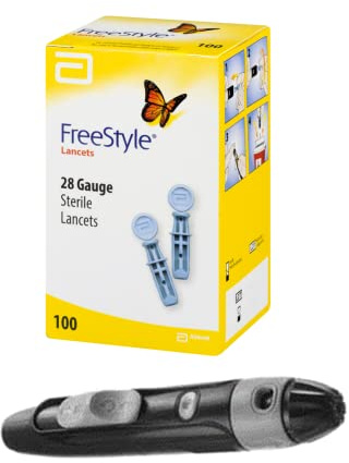Owen's Freestyle Lancets 100 Pack with Autolet Lancing Device
