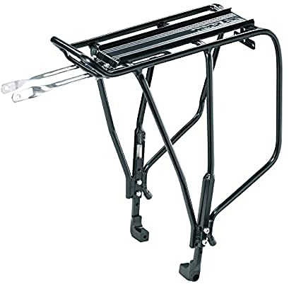 Topeak Uni Super Tourist Disc 2.0 Gepäckträger kompatibel mit den meisten Mountainbikes mit 24“ bis 29“ Reifen sowie 700C Trekkingrädern, 15100106, Schwarz