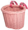 ZUKKA Mini Cestino per Bici Tessuto per Manubrio Bici Cestino per Bici da Donna Ragazza per Scooter (rosa)