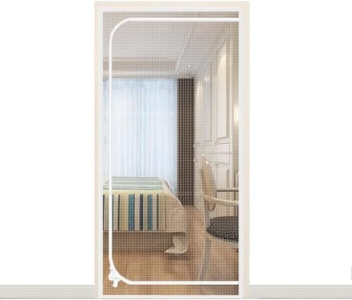 Pet Screen Door With Zipper Upgraded Cat Resistant Screen Door, Prevents Pets From Escaping Easy Installation Pet Door Gate(100x220cm)