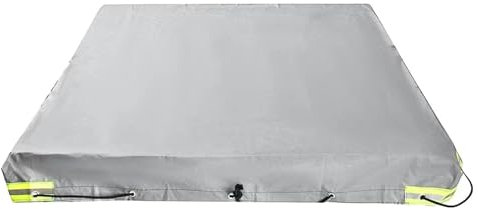 Yulokdwi Bâche de remorque | Panneau supérieur épais Anti-UV Oxford 420D résistant UV,Bâche Plate de remorque de Couverture Coupe-Vent, Convient véhicules de remorques de Transport de Voitures