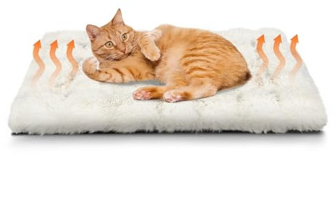 XIAPIA Coussin Auto Chauffant Chien Tapis Chauffant Chat | Doux et Moelleux Lit Thermique pour Animaux de Compagnie pour Intérieur & Exterieur Panier Couverture Lavable(60 * 45 CM)
