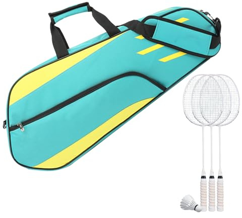 Borsa da tennis per 3 racchette - borsa da badminton 3 racchetta | Borsa da trasporto impermeabile da badminton | Borsa protettiva per racchette da | Organizzatore da racquetball da uomo e