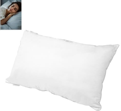 Hominas Cuscini da Letto per Dormire 74 x 48 cm Cuscino a Soffietto Morbido e Confortevole per Schiena Stomaco o per Chi Dorme sul Fianco