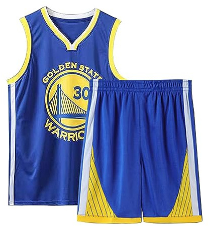 Qkydky Magliette e Pantaloncini da Basket, Senza Maniche Maglia Completo Basket Bambino, Completo Pallacanestro Ragazzo 2 Pezzi per Bambini