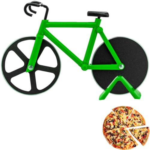 Westmark Fuentez Pizzaskärare – Pizzaskärare, perfekt för att enkelt skära pizza eller tarte flambée, pizzahjul som ett perfekt pizzatillbehör, plast, rostfritt stål – grön