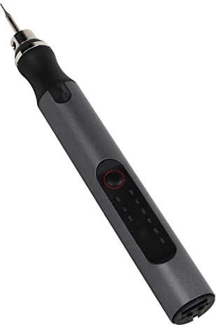 BAFOVY Bolígrafo de Grabado Eléctrico, Bolígrafo de Grabado Eléctrico USB, Mini Grabador de Aleación de Aluminio de 10 W, 5000 a 18000 RPM, 3 Velocidades para Usuarios de Bricolaje de Metal y Madera
