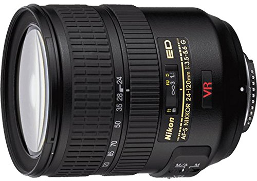Nikon AF-S VR Zoom-NIKKOR 24-120mm f/3.5-5.6G IF-ED - Objetivo (SLR, 15/13, Amplio, Nikon, Negro, Bayonet)