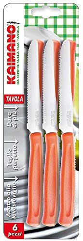 Kaimano KDN041506A Dinamik Coltelli Tavola, Tabla, Arancia, 6 unità