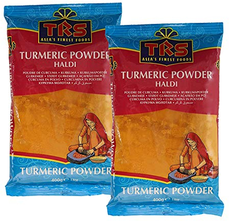 [ 2x 400g ] TRS Kurkuma / gemahlen / Pulver / Haldi / TUMERIC POWDER