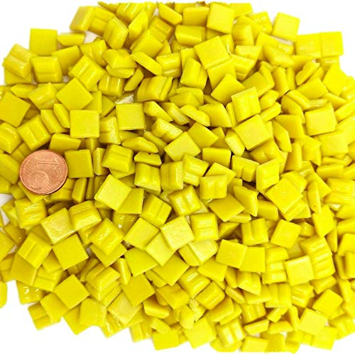 Armena Mosaikstein Gelb 300g 1x1cm Circa 420 Stück (in 2x150g PET Box), Bananengelb