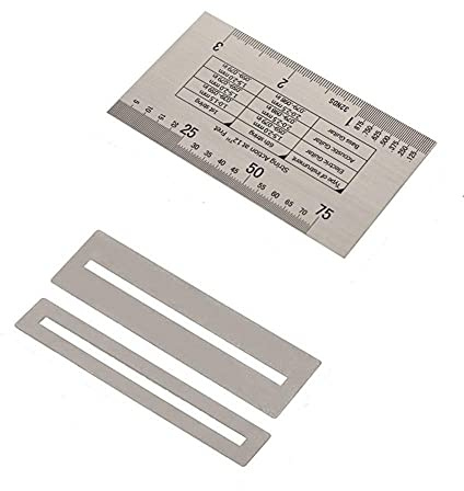 Calibro per Corde Chitarra Azione Doppia Faccia con Protezioni Tasti Strumenti a Corda Accessori per Manutenzione Professionale