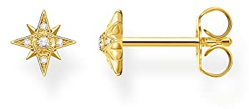 Thomas Sabo Einzel Ohrstecker Stern gold vergoldetes Silber H2144-414-14