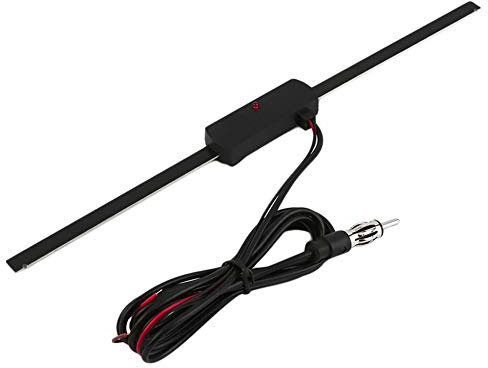 BOOMBOOST - Car Antenna Auto Windshield Black Universal Car Windshield Electronic AM-FM Radio Non-Directional Antenna