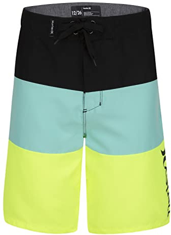 Hurley Boys' Big Classic Board Shorts, Tropical/Black, 14